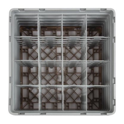 DW552 Cambro Camrack vaatwaskorf met 16 compartimenten max. glashoogte 25,7cm