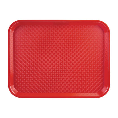DP213 Olympia Kristallon polypropyleen dienblad rood 34,5x26,5cm