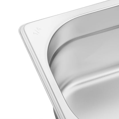 K819 Vogue roestvrijstalen 1/4 gastronorm bak 100mm