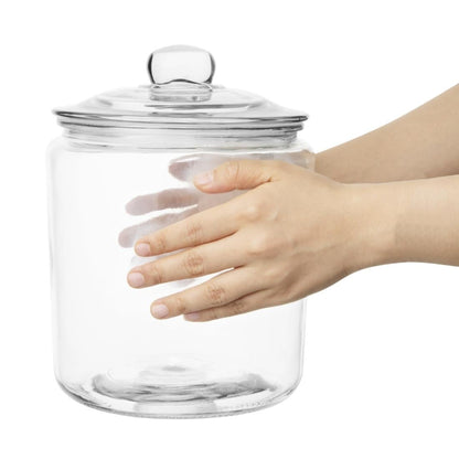 SA725 Olympia Biscotti Glazen Potten Set 6,3Ltr en 3,8Ltr