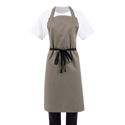 B427 Whites halterschort polyester-katoen olijfgroen