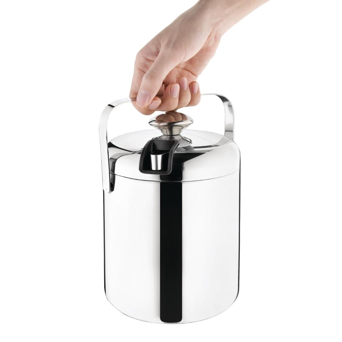 L279 Olympia ijsemmer met deksel en tang 1,23Ltr