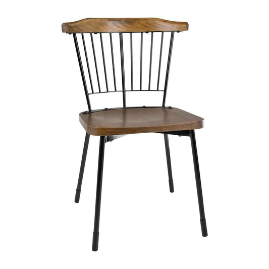 FB871 Bolero Scandi Bijzetstoelen Zwart (2 stuks)
