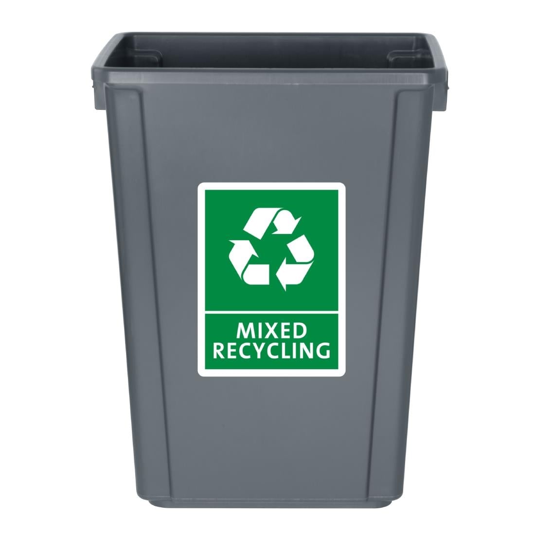 DX965 Jantex Smalle Afvalbak Grijs 60Ltr