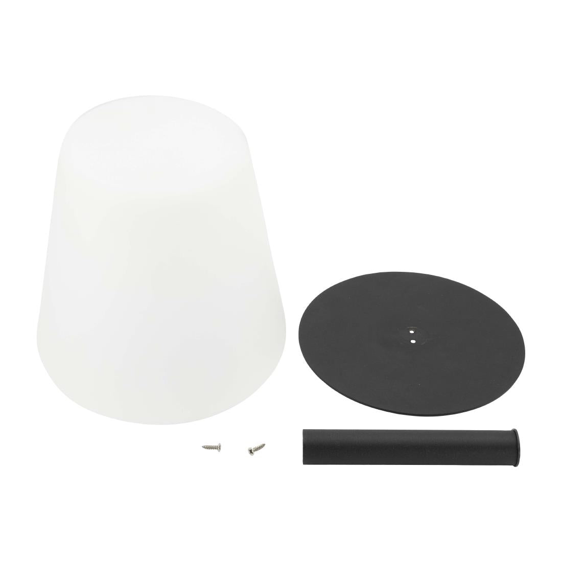 CU907 Tafellamp Securit met drie bevestigbare krijtbordlabels waterbestendig, dimbaar, met geïntegreerde LED en batterij
