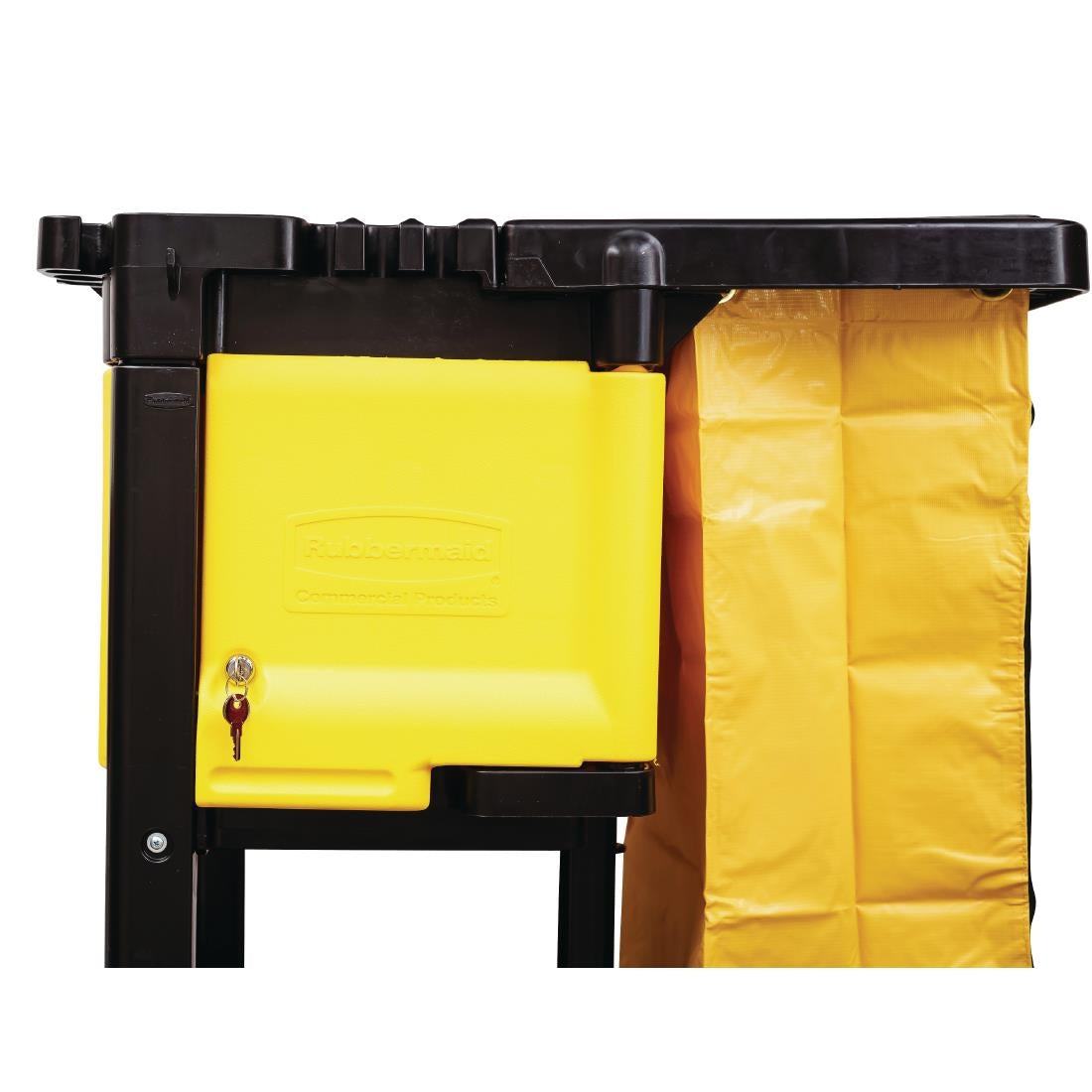 M896 Rubbermaid kist met slot voor schoonmaaktrolley L658