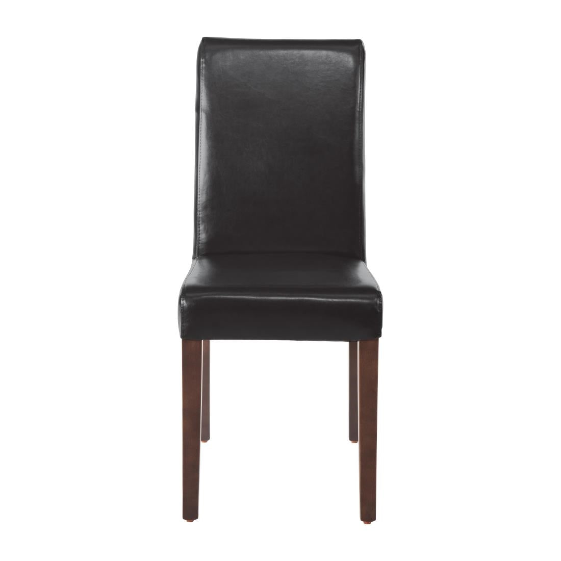 GF954 Bolero kunstlederen stoel zwart (2 stuks)