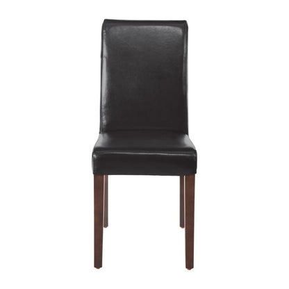 GF954 Bolero kunstlederen stoel zwart (2 stuks)