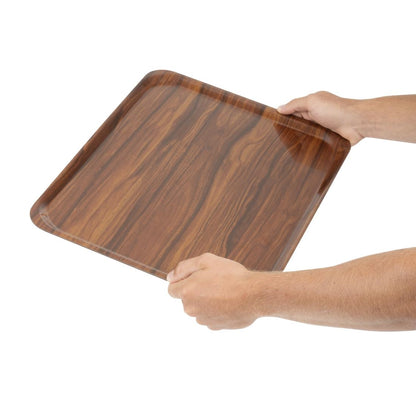 CL702 Cambro Capri Dienblad Walnoot 36X46cm (24 stuks)