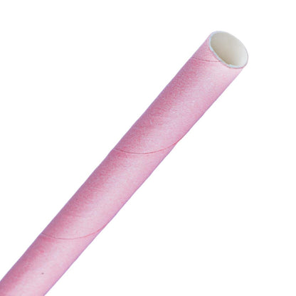 FB149 Fiesta Compostable composteerbare smoothierietjes roze (250 stuks)