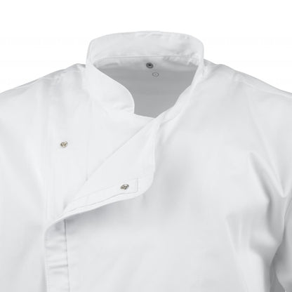 BB669-XL Chef Works Cannes Koksjack Met Korte Mouwen, Maat Xl