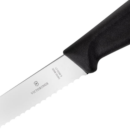 CX745 Victorinox broodmes 21cm zwart (blisterverpakking)