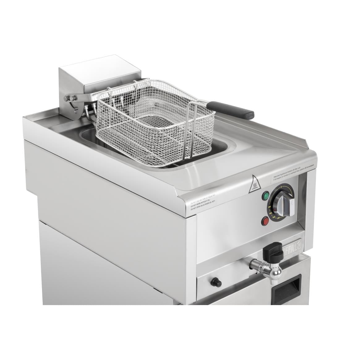 SA781 Buffalo 600 Serie Vrijstaande Enkele Tank Elektrische Friteuse 8Ltr