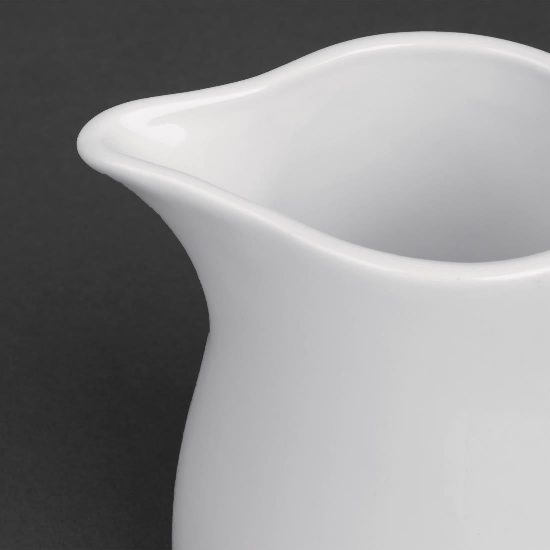 U821 Olympia Whiteware melkkannetjes met handvat 30,5cl (6 stuks)