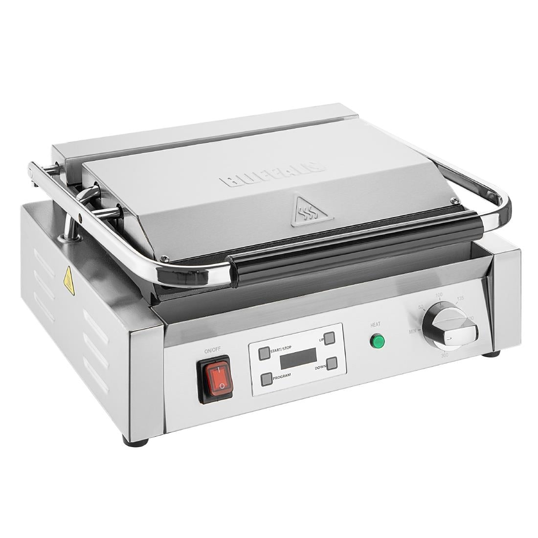 CU607 Buffalo Extra Grote Contactgrill Enkelvoudige Vlakke Plaat