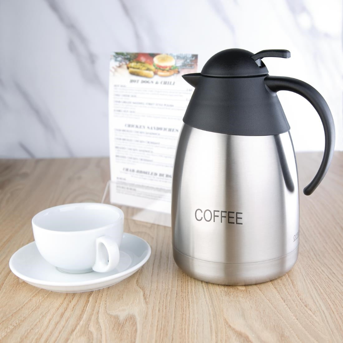 DL161 Olympia thermoskan RVS 1,5Ltr COFFEE