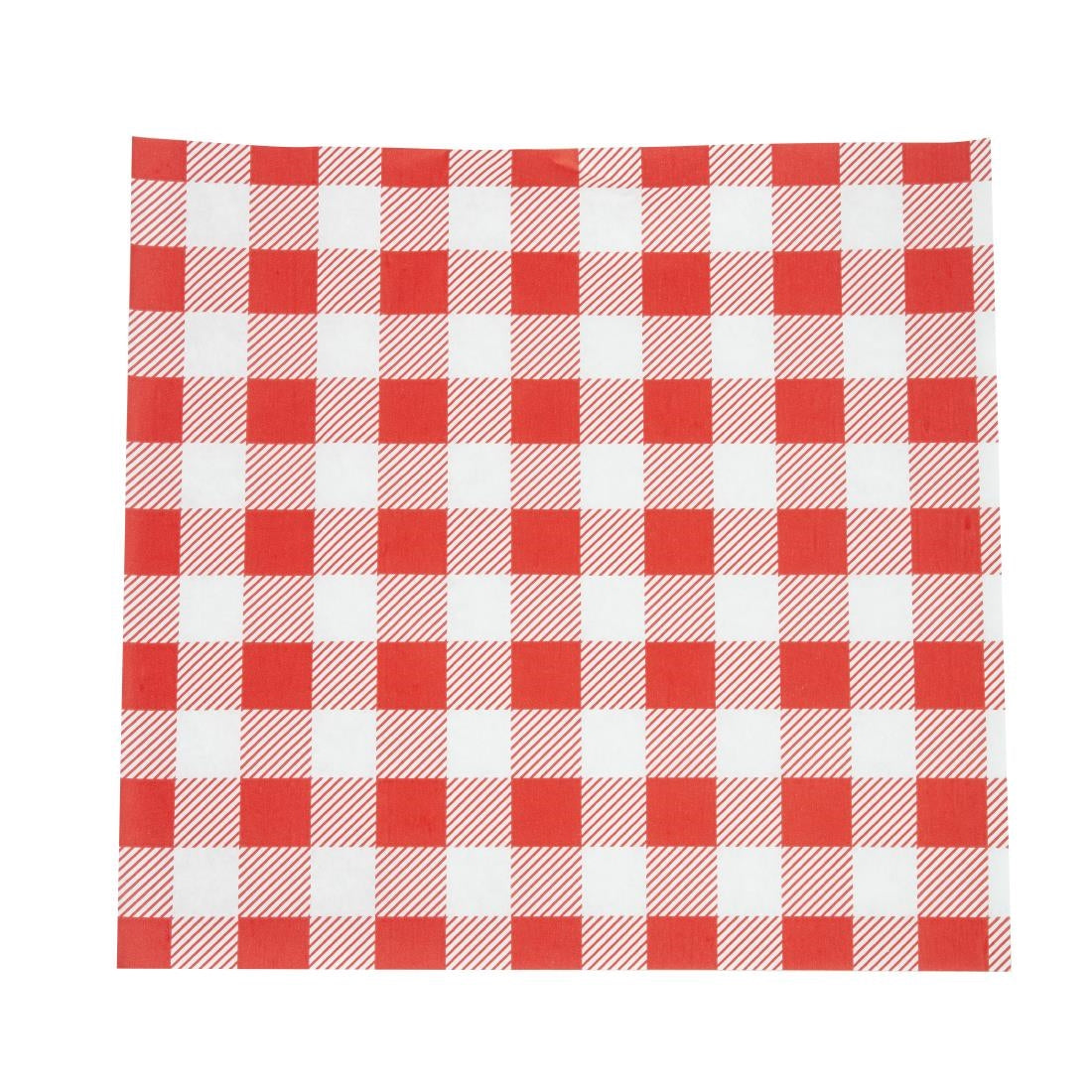 CL657 Rood Gingham vetvrij papier 25x25cm (200 stuks)