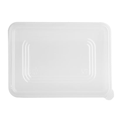 HW038 Fiesta Recycleerbare Deksels Voor Bagasse-Containers (100 stuks)