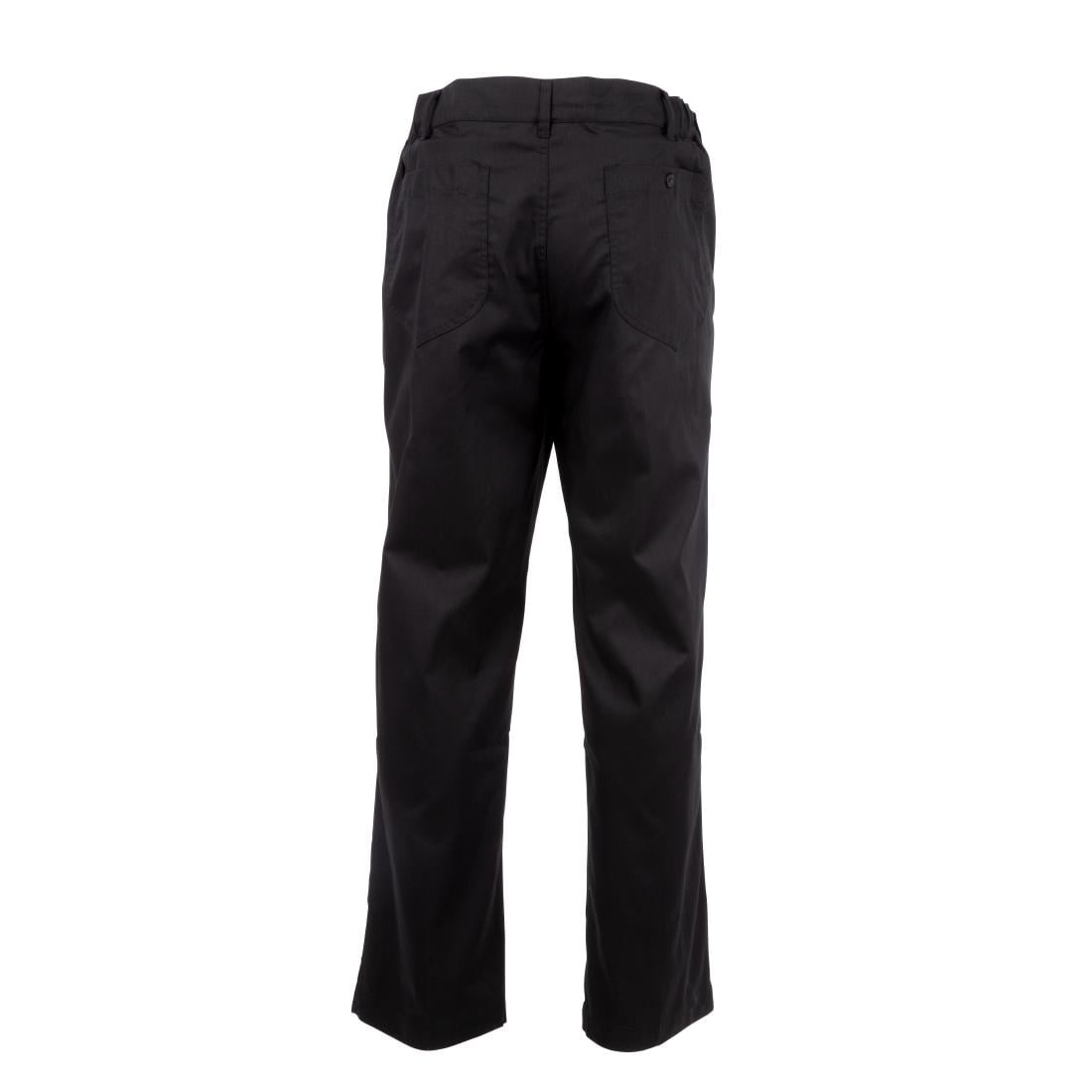 A674-XL Chef Works Executive unisex koksbroek visgraat zwart XL