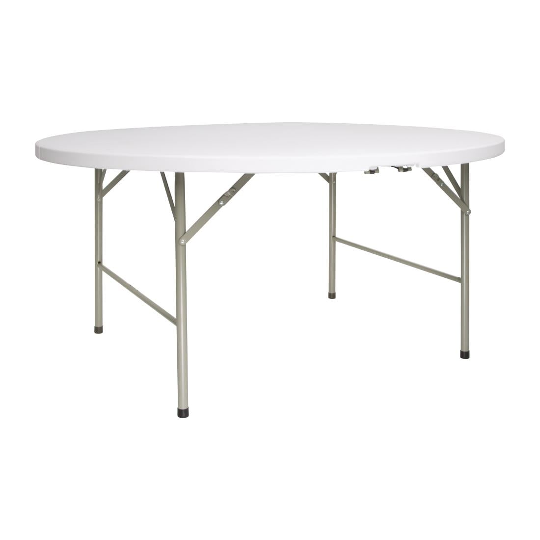 CC506 Bolero ronde klaptafel wit 153cm