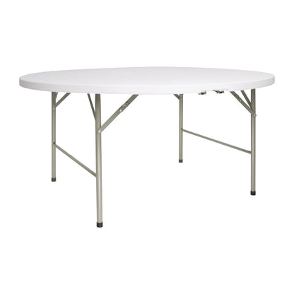 CC506 Bolero ronde klaptafel wit 153cm
