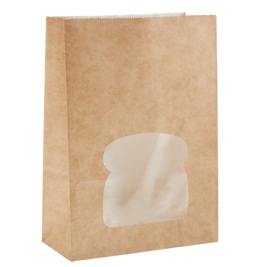 FA382 Colpac kraft sandwichboxen met venster recyclebaar (250 stuks)
