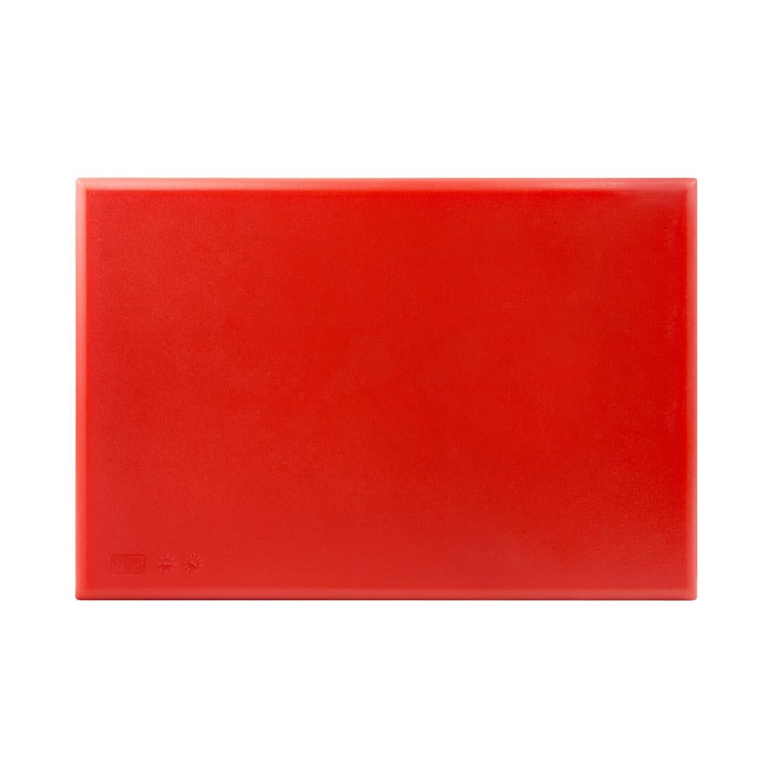 J034 Hygiplas HDPE snijplank rood 450x300x25mm