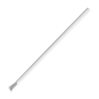 HU367 Fiesta Composteerbare Papieren Lepelrietje Wit 210x8mm (250 stuks)