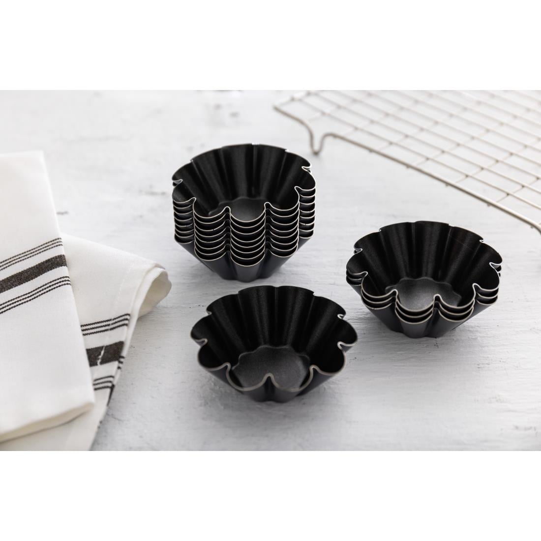 E238 Matfer Bourgeat anti-kleef mini briochevorm 7,5 cm (12 stuks)