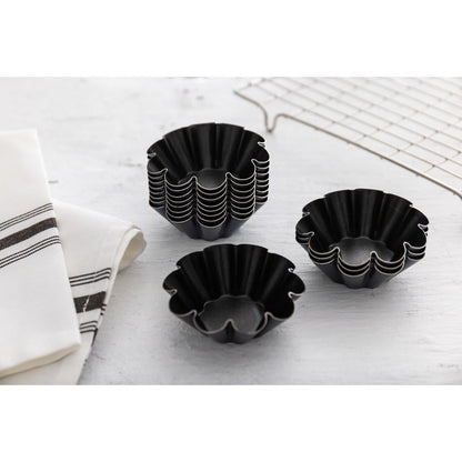E238 Matfer Bourgeat anti-kleef mini briochevorm 7,5 cm (12 stuks)