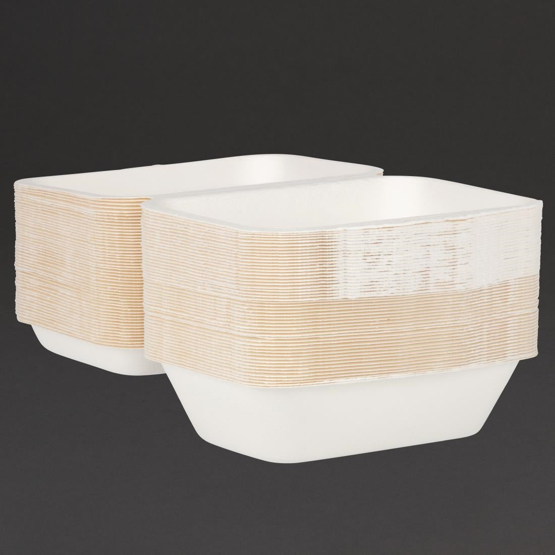 DW248 Fiesta Compostable bagasse maaltijddozen 182mm (250 stuks)