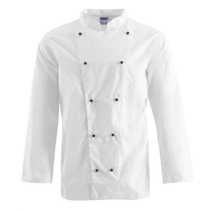 DL710-M Whites Chicago unisex koksbuis lange mouw wit M