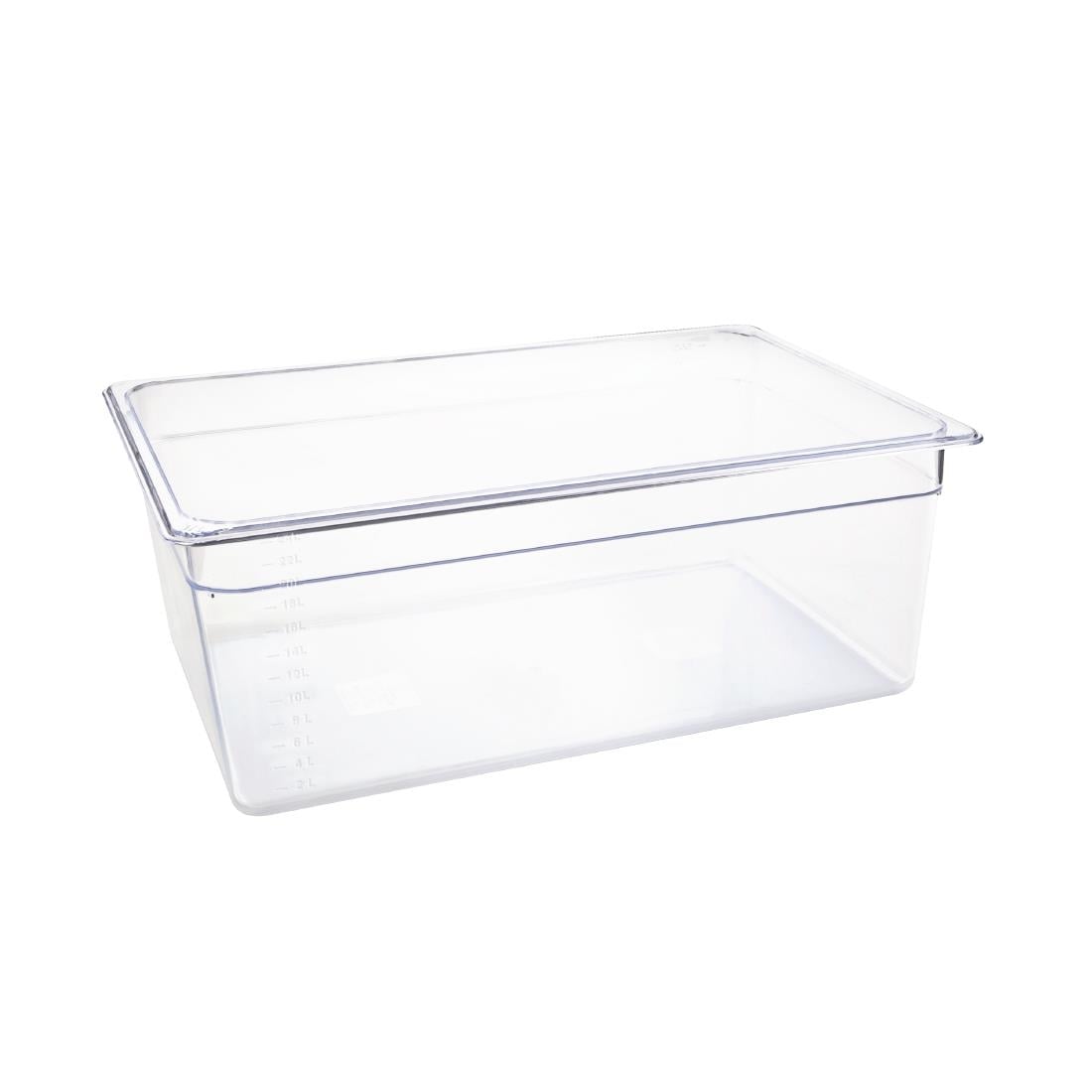 U227 Vogue polycarbonaat 1/1 gastronorm container 200mm transparant
