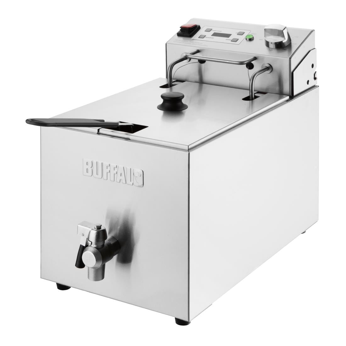 CU620 Buffalo Enkele Elektrische Friteuse Met Timer 8Ltr