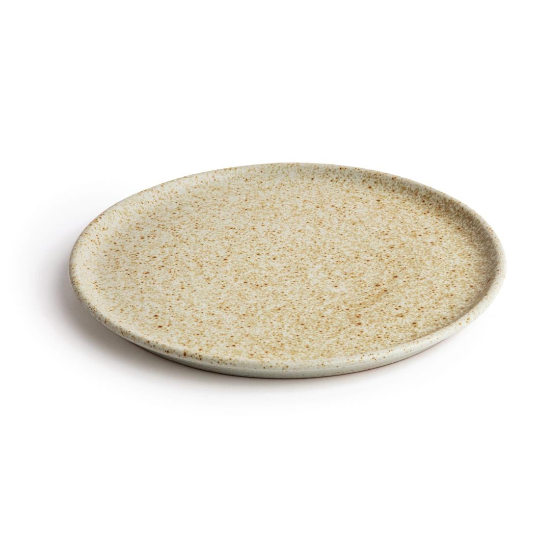 FA338 Olympia Canvas ronde borden met smalle rand crème 26,5cm (6 stuks)