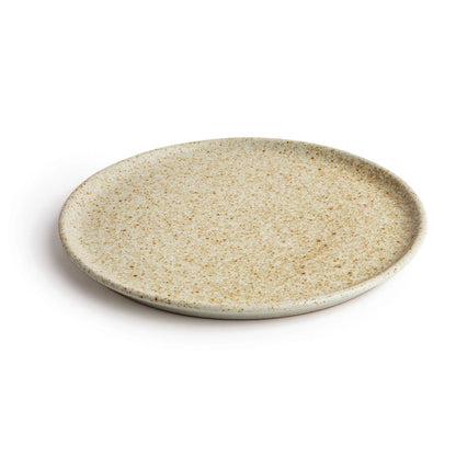 FA338 Olympia Canvas ronde borden met smalle rand crème 26,5cm (6 stuks)