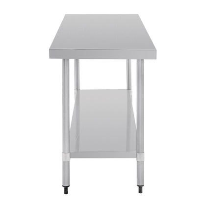 T378 Vogue RVS werktafel zonder achteropstand 90x180x60cm