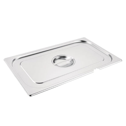 CB170 Vogue RVS deksel met lepeluitsparing GN 1/1
