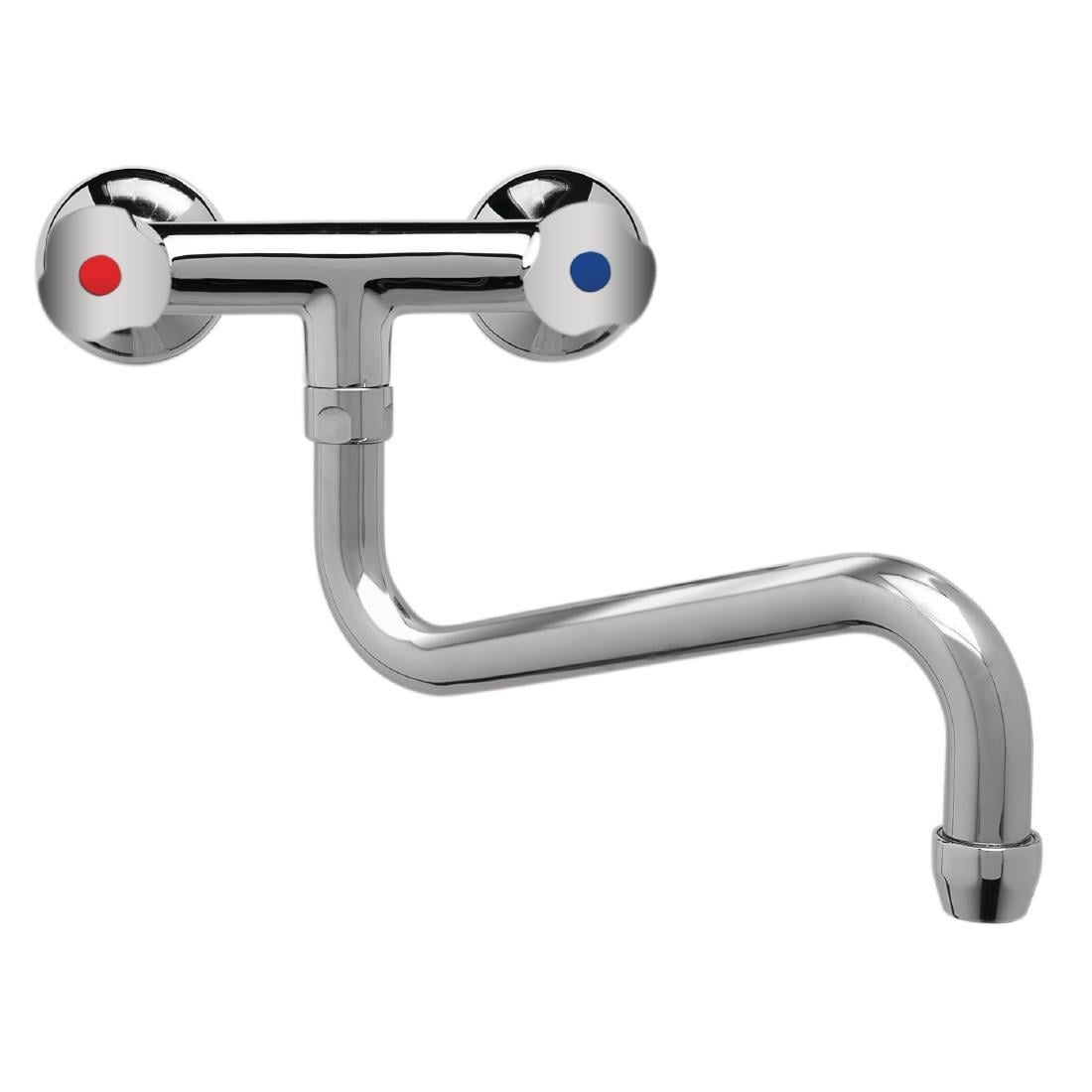 DY389 Gastro M heavy duty duobloc mengkraan met draaiknoppen en lage uitloop van 20cm