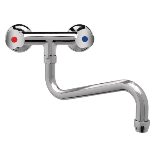 DY389 Gastro M heavy duty duobloc mengkraan met draaiknoppen en lage uitloop van 20cm