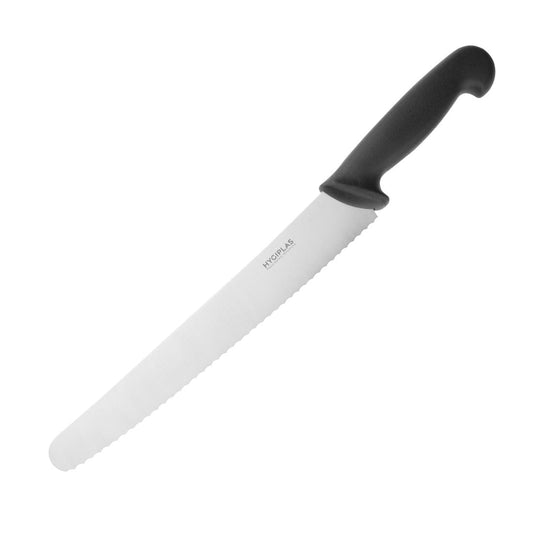 CF895 Hygiplas gekarteld gebakmes zwart 25,4cm
