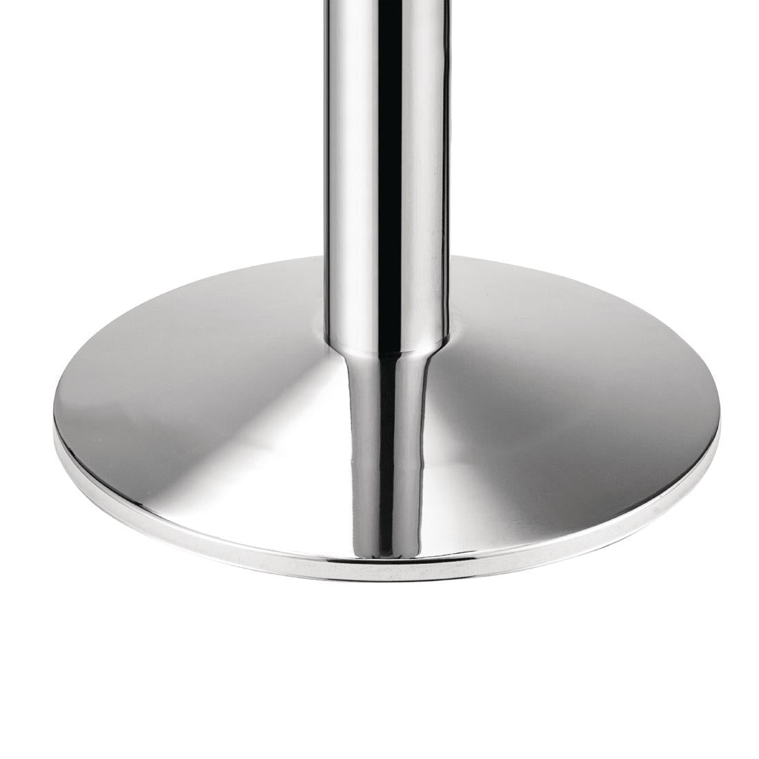 CD214 Bolero verchroomde tafelpoot rond