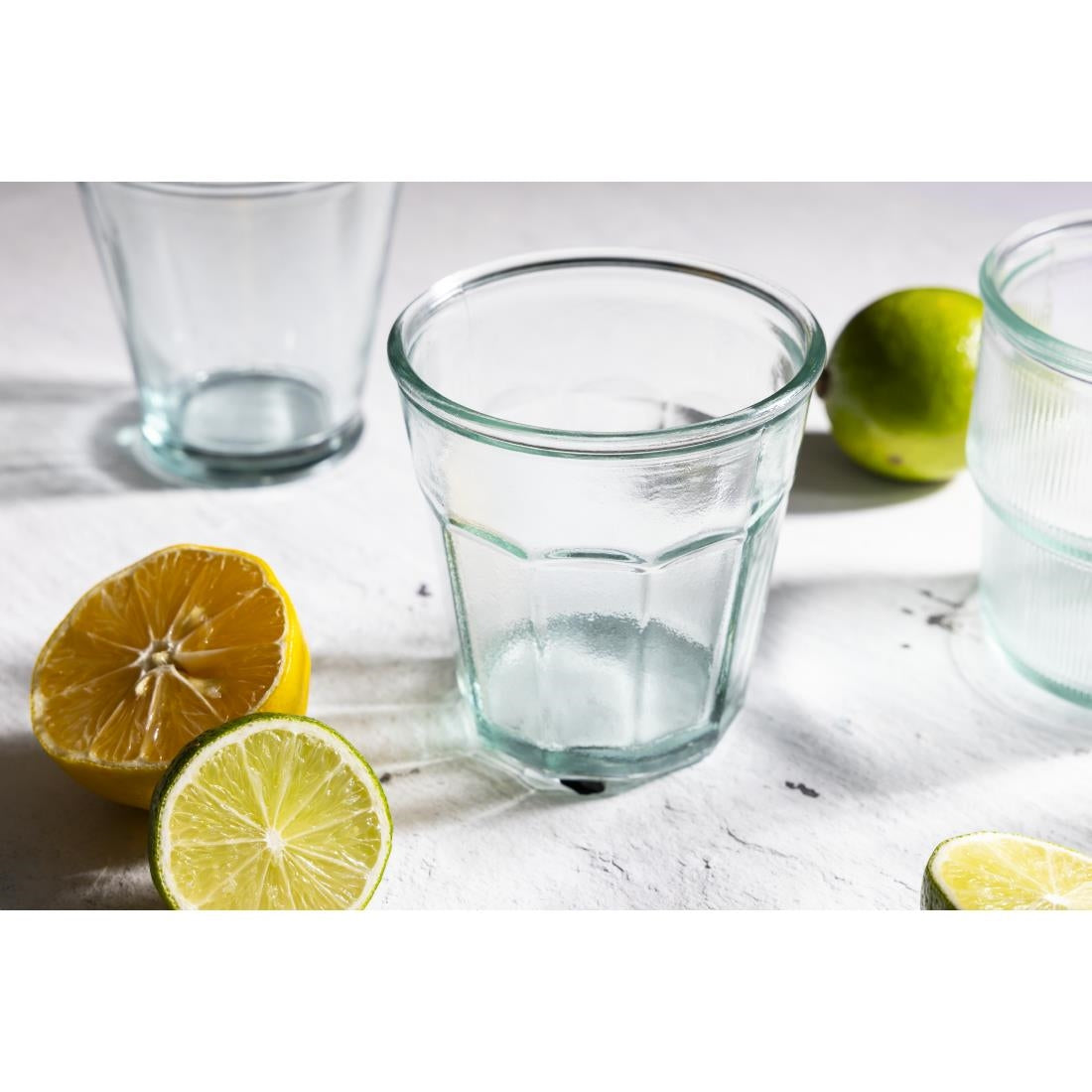 FU593 Olympia Orleans Bekers Van Gerecycleerd Glas, 220 Ml, 6 Stuks
