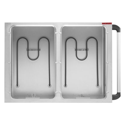 JB983 Buffalo Mobiele bain marie wagen 2x 1/1GN