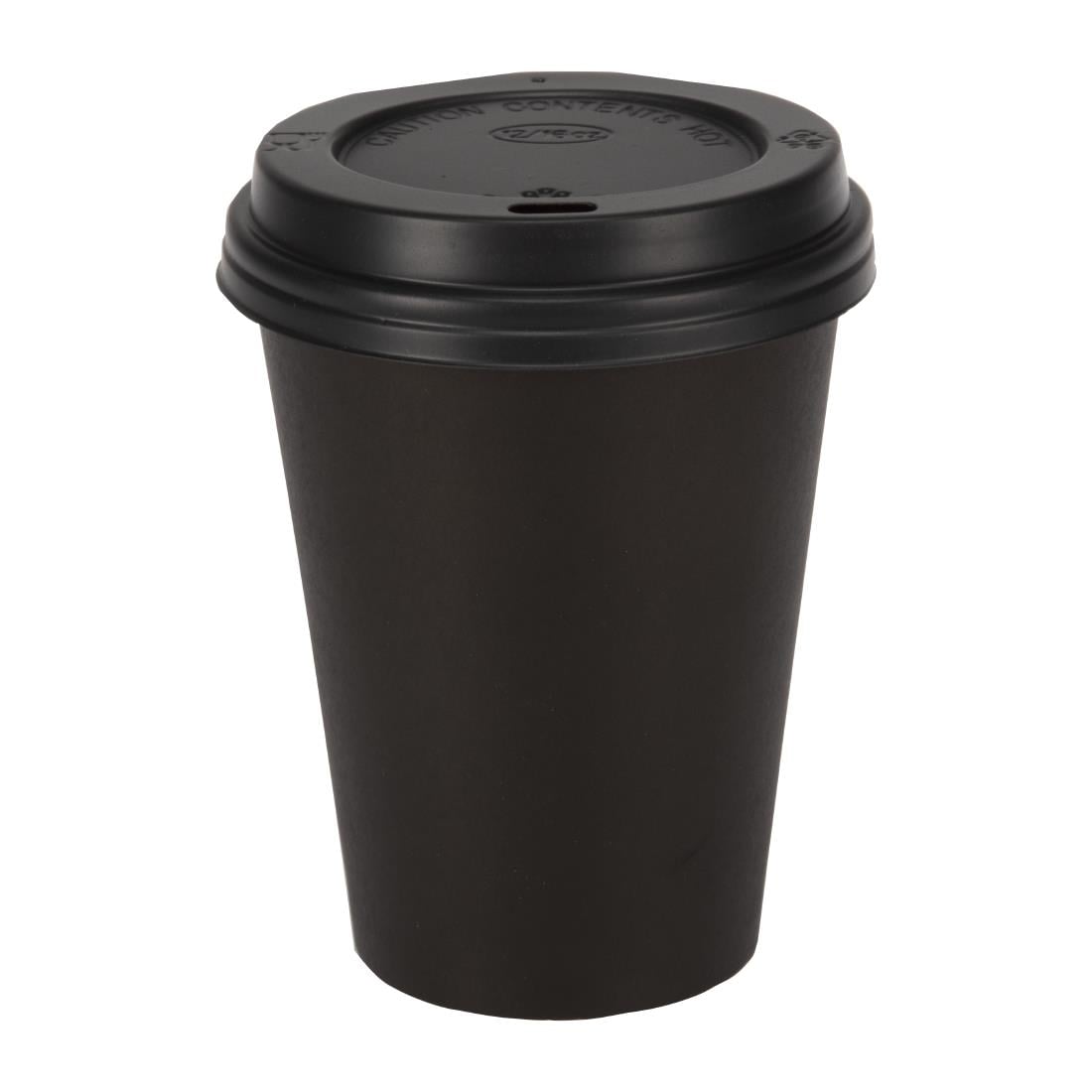 GF042 Fiesta Recyclable koffiebekers enkelwandig zwart 34cl (1000 stuks)