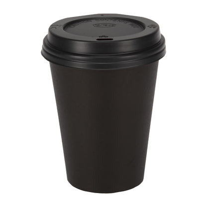 GF042 Fiesta Recyclable koffiebekers enkelwandig zwart 34cl (1000 stuks)