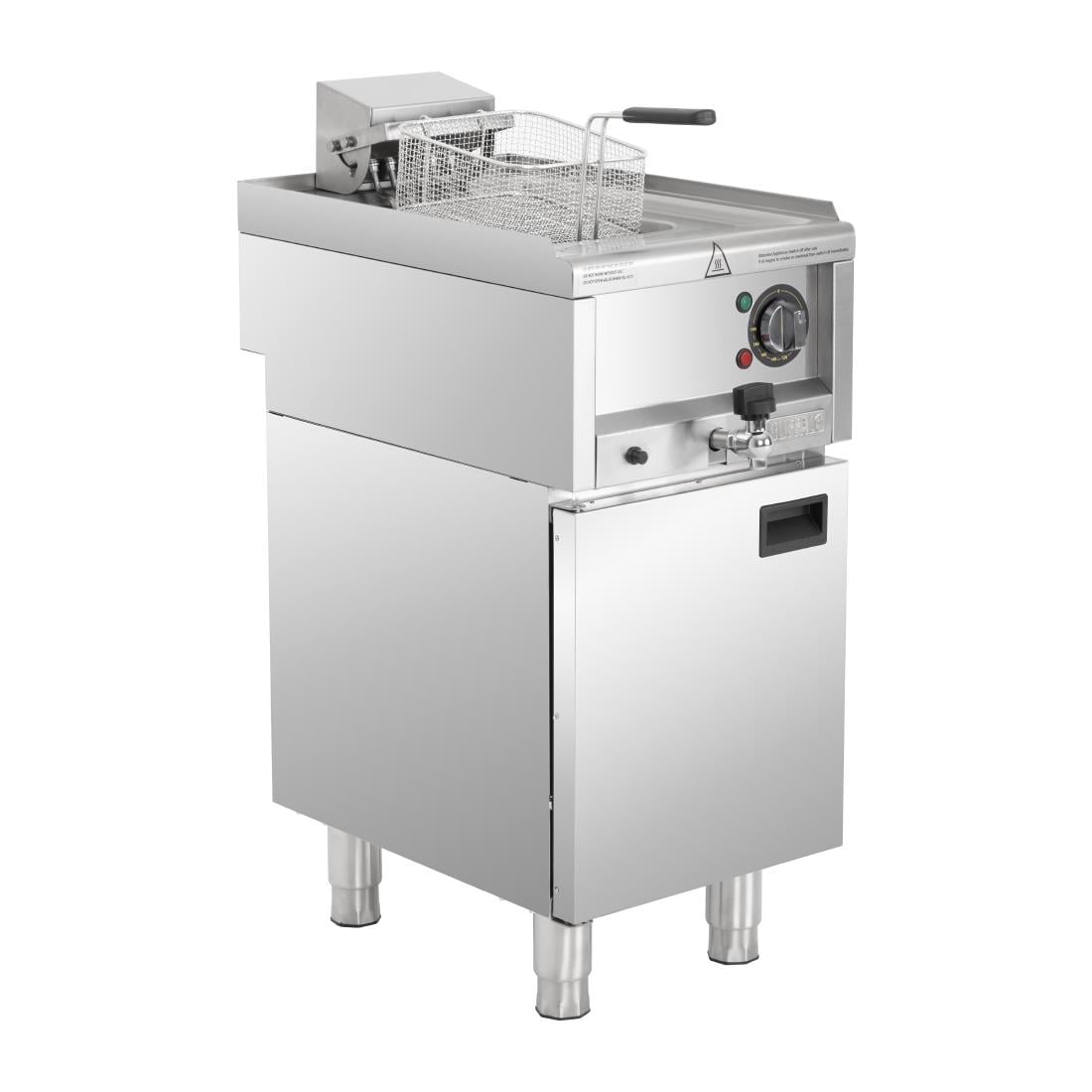 SA781 Buffalo 600 Serie Vrijstaande Enkele Tank Elektrische Friteuse 8Ltr