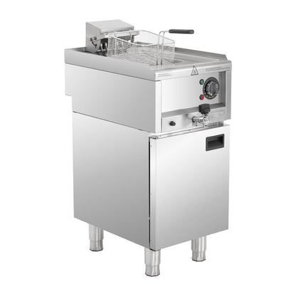 SA781 Buffalo 600 Serie Vrijstaande Enkele Tank Elektrische Friteuse 8Ltr
