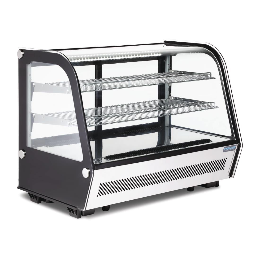 CD230 Polar G-serie tafelmodel koelvitrine 160L zwart