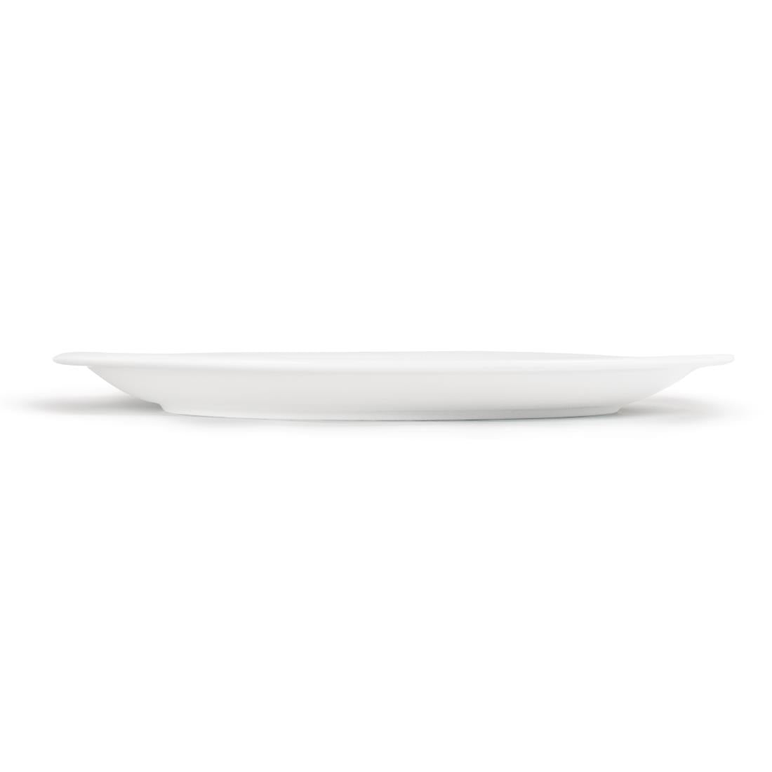 CB491 Olympia Whiteware Borden Met Smalle Rand 28cm (6 Stuks)